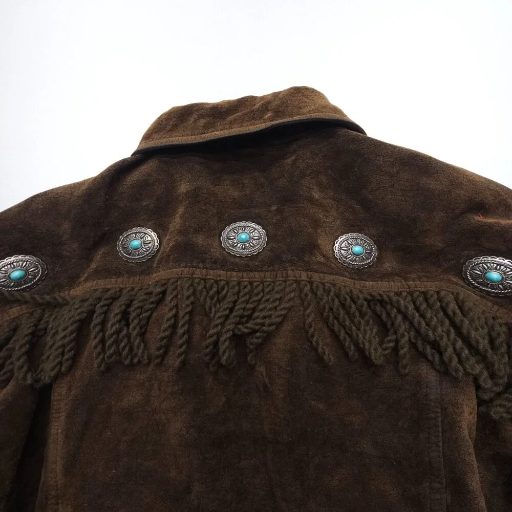 Moschino Vintage Southwestern Fringe Velvet Jacket - Picture 13 of 13